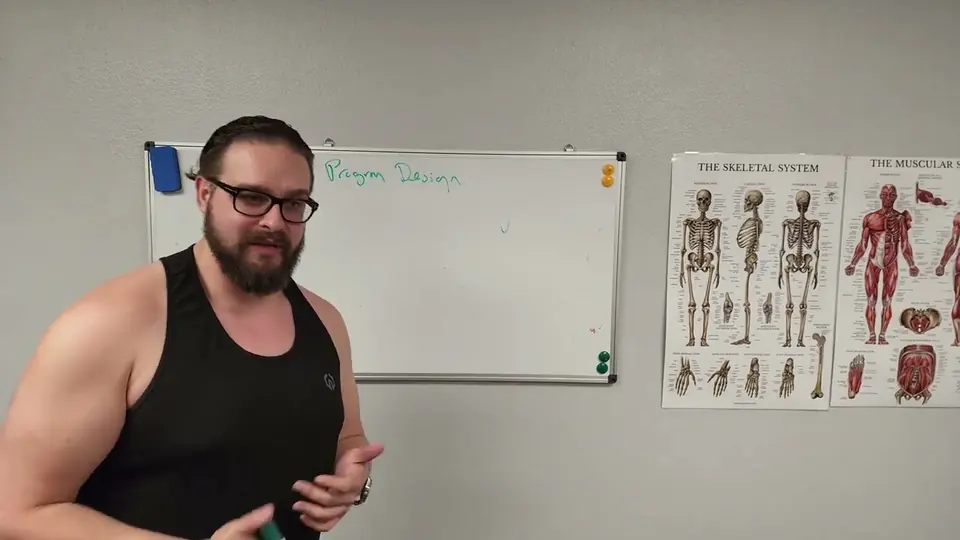 Still from Brad Glaser's lecture on progressions and regressions in programme design.