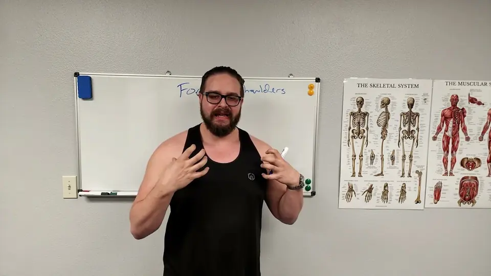 Still from Brad Glaser's lecture on the Muscle Balance Program.